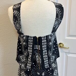 Sandro Paris Black Silk Dress size Small